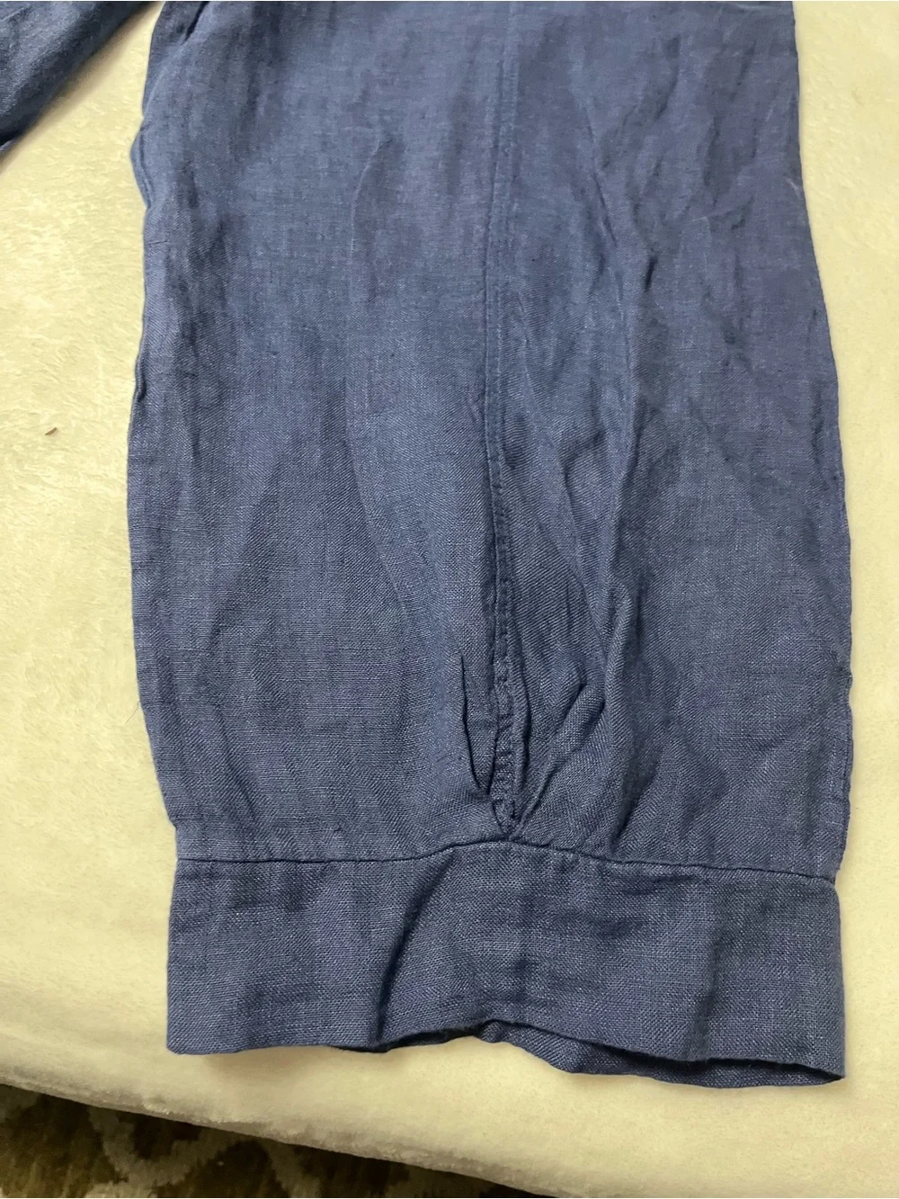 Lands Downunder  women Casual Linen Blend Navy Pants
